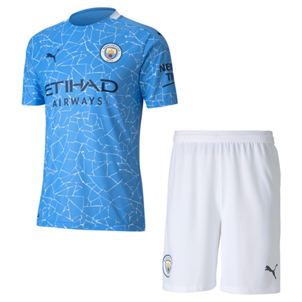 Camiseta Manchester City 1ª Niños 2020-2021 Azul